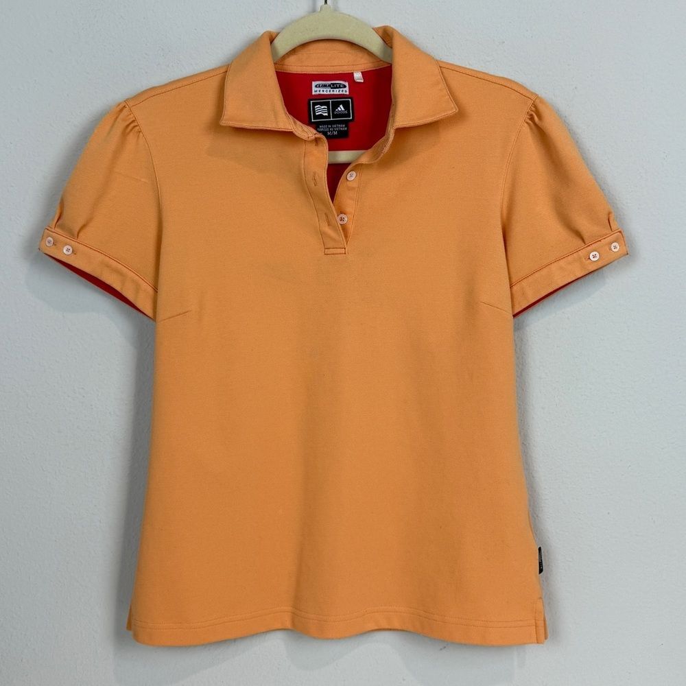 Adidas Climalite Peach Polo Shirt M